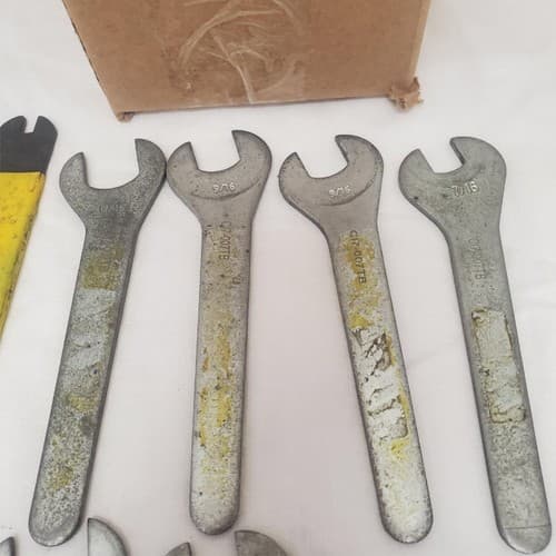 Lot of 13 Assorted Open End Wrench Set Aircraft Tools LOT-598 - Thumbnail 2