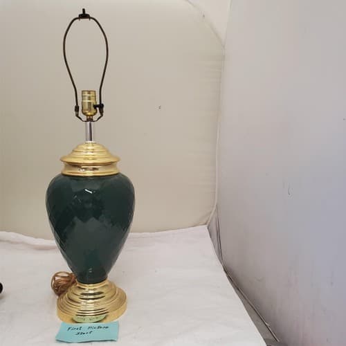 Vintage Morris Greenspan Ceramic Ginger Jar Table Lamp - Image 1