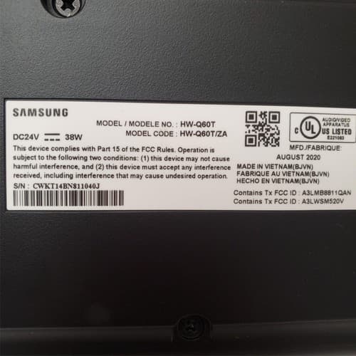 Samsung HW-Q60T with HDMI and Energy Star Soundbar - Thumbnail 5