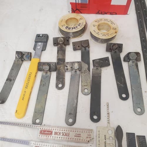Lot of 35 Vintage Metal Measuring Tools Rulers, Radius Gauges, Scales LOT-313 - Thumbnail 6