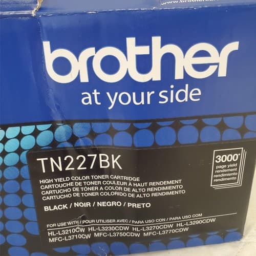 Brother Genuine TN227BK High-Yield Black Toner Cartridge - Thumbnail 2