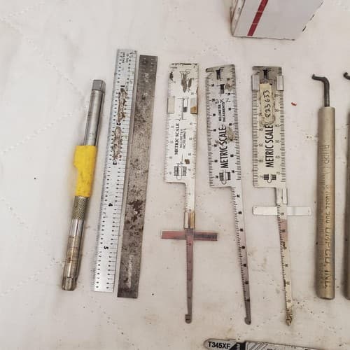 Assorted Precision Measuring Tools Scribes and Bosch Jigsaw Blades LOT-507 - Thumbnail 3