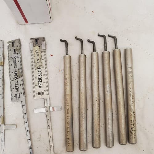 Assorted Precision Measuring Tools Scribes and Bosch Jigsaw Blades LOT-507 - Thumbnail 4