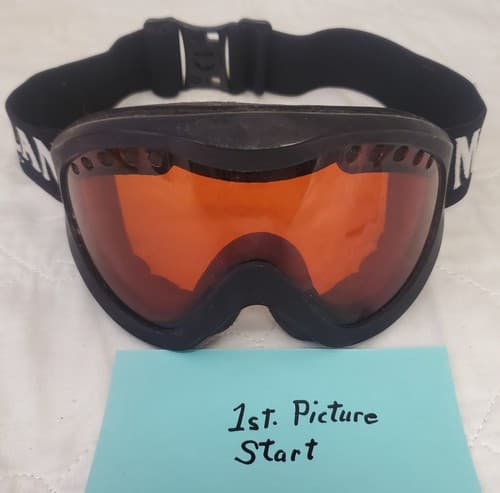 Magellan Outdoors Ski Goggles with Orange Lens and Adjustable Strap - Image 1