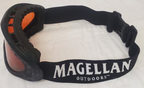 Magellan Outdoors Ski Goggles with Orange Lens and Adjustable Strap - Thumbnail 2