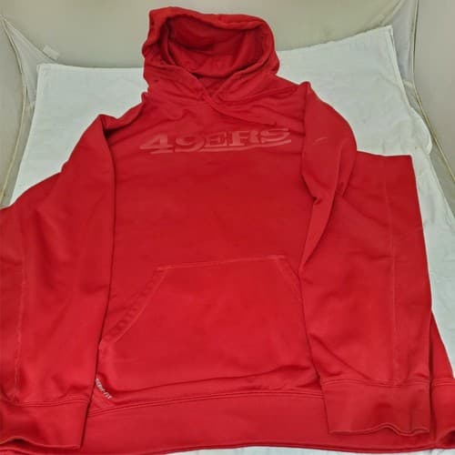 Nike Mens 49ers XXL Team Apparel Therma FIT Hoodie - Thumbnail 2