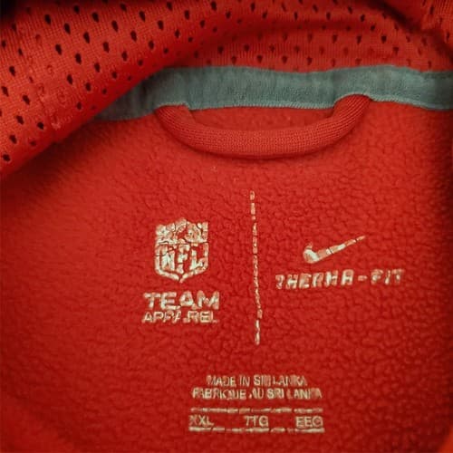 Nike Mens 49ers XXL Team Apparel Therma FIT Hoodie - Image 1