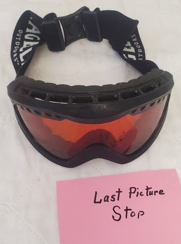 Magellan Outdoors Ski Goggles with Orange Lens and Adjustable Strap - Thumbnail 5