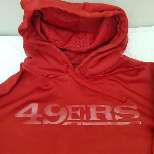 Nike Mens 49ers XXL Team Apparel Therma FIT Hoodie - Thumbnail 3