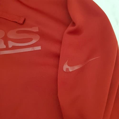 Nike Mens 49ers XXL Team Apparel Therma FIT Hoodie - Thumbnail 4