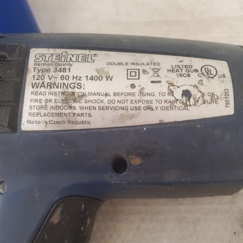 STEINEL HS1810 Variable Temp Heat Gun 120v/1400W LOT 201 - Thumbnail 4