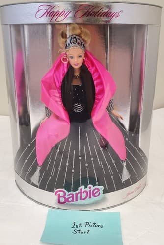 1998 Barbie Doll Mattel 20200 Happy Holidays Special Edition Doll Collector Boxe - Image 1
