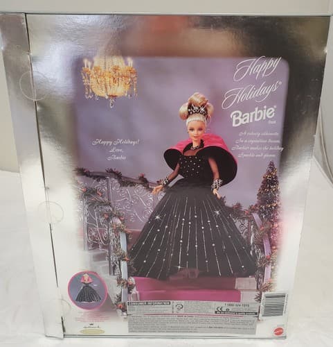 1998 Barbie Doll Mattel 20200 Happy Holidays Special Edition Doll Collector Boxe - Thumbnail 6