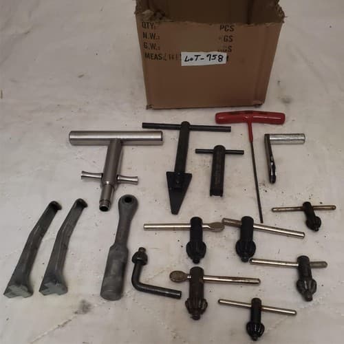 Lot of 15 Assorted Tap Wrenches and Drill Chuck Keys LOT-758 - Image 1