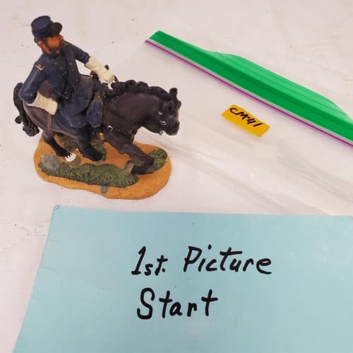 Britains Civil War Union William 31276 Federal Infantry Officer Mounted CM-41 - Image 1