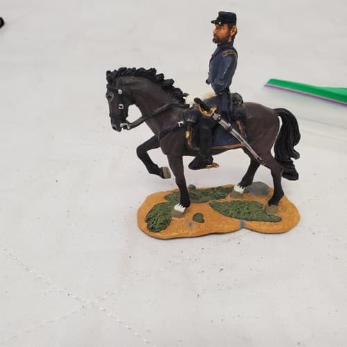 Britains Civil War Union William 31276 Federal Infantry Officer Mounted CM-41 - Thumbnail 4
