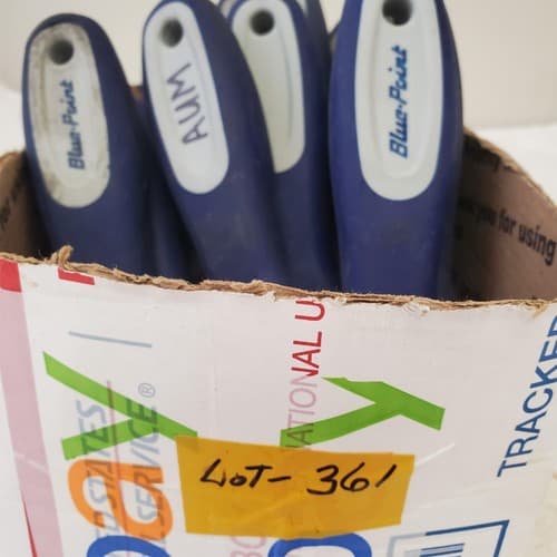 Lot of 15 Blue Point Flexible Putty Knife Scrapers Soft Grip Handles LOT-361 - Thumbnail 3