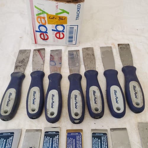 Lot of 15 Blue Point Flexible Putty Knife Scrapers Soft Grip Handles LOT-361 - Thumbnail 4