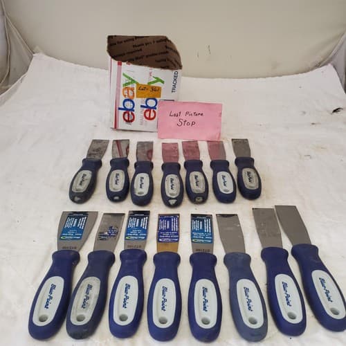 Lot of 15 Blue Point Flexible Putty Knife Scrapers Soft Grip Handles LOT-361 - Thumbnail 7
