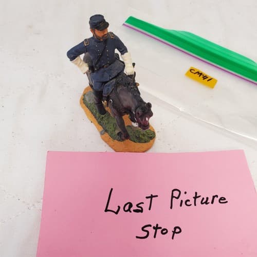 Britains Civil War Union William 31276 Federal Infantry Officer Mounted CM-41 - Thumbnail 7