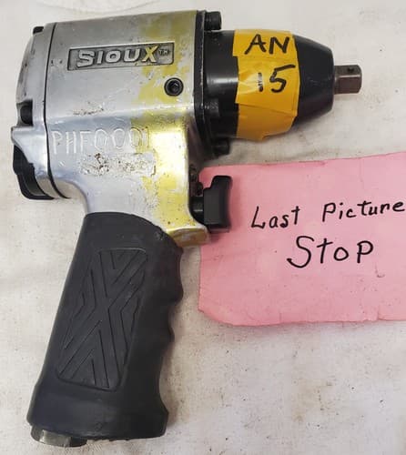 Sioux 5039B 3/8" Pneumatic Impact Wrench PHF0001 AN15 - Thumbnail 6