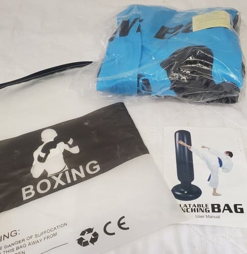 63" inch Portable Inflatable Punching Bag for Kids and Adults - Image 1