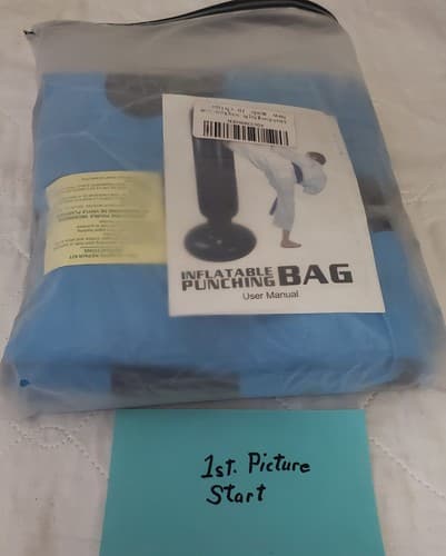 63" inch Portable Inflatable Punching Bag for Kids and Adults - Thumbnail 2