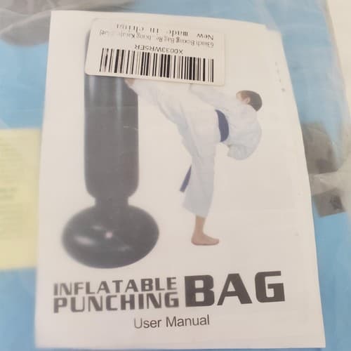 63" inch Portable Inflatable Punching Bag for Kids and Adults - Thumbnail 3