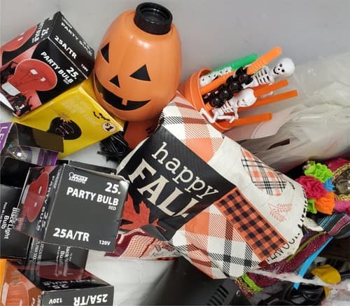 Halloween Decor Party Supplies bundle with Fog Machine Bulbs Goblets and Props - Thumbnail 3