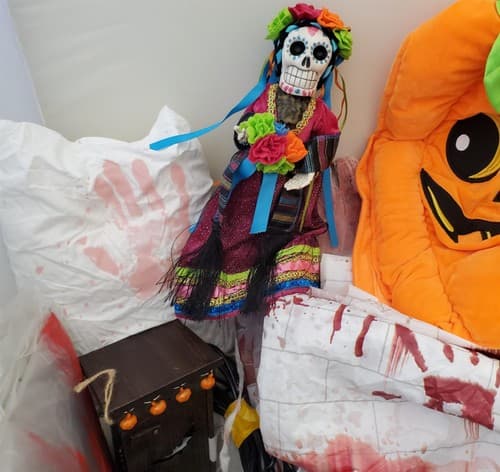 Halloween Decor Party Supplies bundle with Fog Machine Bulbs Goblets and Props - Thumbnail 6