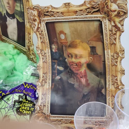 Halloween Decor Party Supplies bundle with Fog Machine Bulbs Goblets and Props - Thumbnail 10