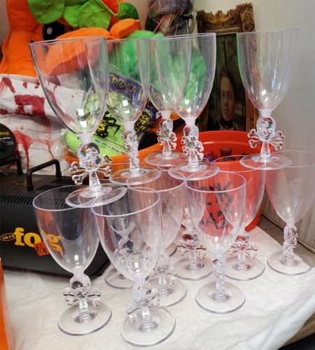 Halloween Decor Party Supplies bundle with Fog Machine Bulbs Goblets and Props - Thumbnail 16