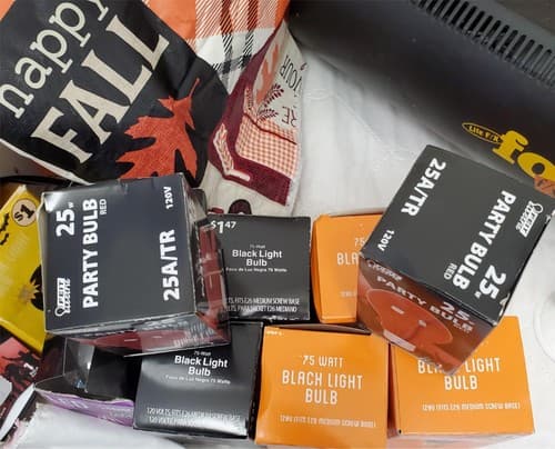 Halloween Decor Party Supplies bundle with Fog Machine Bulbs Goblets and Props - Thumbnail 18