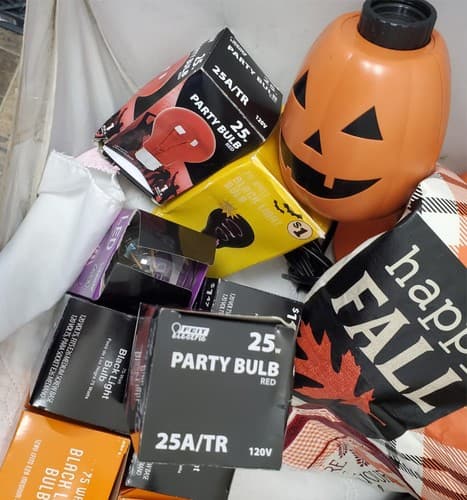 Halloween Decor Party Supplies bundle with Fog Machine Bulbs Goblets and Props - Thumbnail 19