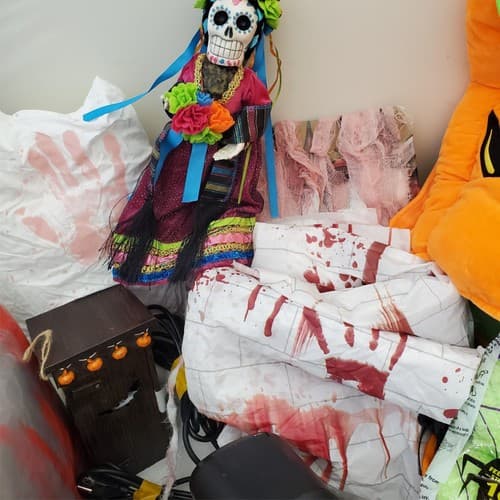 Halloween Decor Party Supplies bundle with Fog Machine Bulbs Goblets and Props - Thumbnail 21