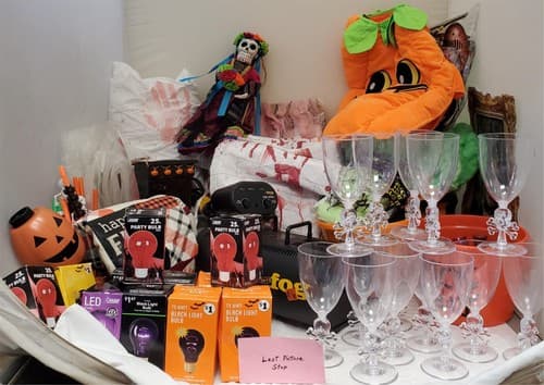 Halloween Decor Party Supplies bundle with Fog Machine Bulbs Goblets and Props - Thumbnail 24