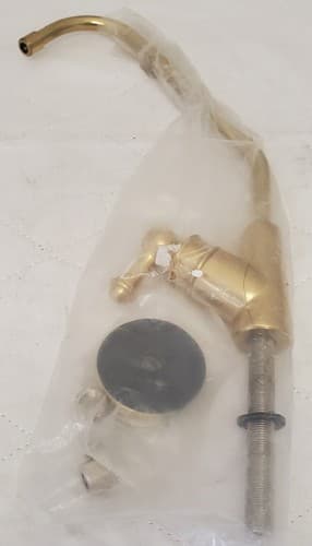 Antique Brass Sink Faucet Single Handle Tap Assembly Kitchen or Bathroom Fixture - Thumbnail 2