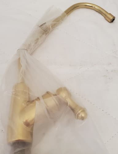 Antique Brass Sink Faucet Single Handle Tap Assembly Kitchen or Bathroom Fixture - Thumbnail 5