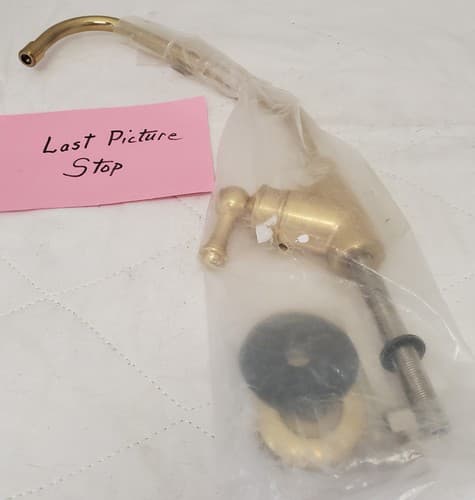 Antique Brass Sink Faucet Single Handle Tap Assembly Kitchen or Bathroom Fixture - Thumbnail 6