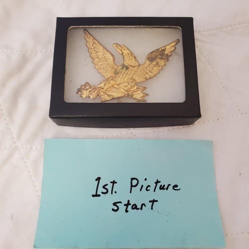 U.S. Army Eagle Badge Repro 1832 Pattern Military Hat Insignia - Image 1