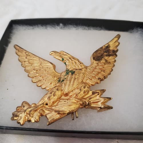 U.S. Army Eagle Badge Repro 1832 Pattern Military Hat Insignia - Thumbnail 3