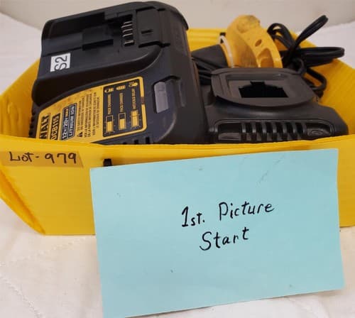 Lot of 3 Dewalt DCB115 12 v Drill Driver Set W/ DriverBatteries, Charger Lot-979 - Thumbnail 2