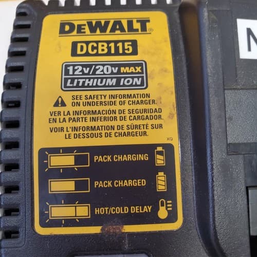 Lot of 3 Dewalt DCB115 12 v Drill Driver Set W/ DriverBatteries, Charger Lot-979 - Thumbnail 8