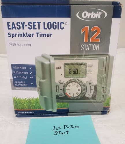 Orbit 57900 Easy Set Logic Sprinkler Timer Controller 12 Station Indoor/Outdoor - Thumbnail 2