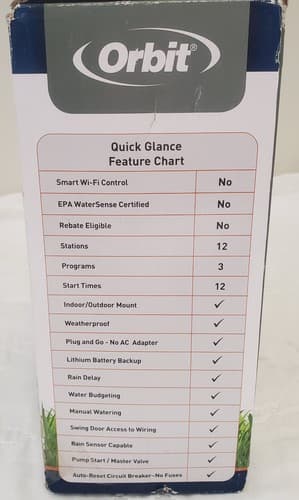 Orbit 57900 Easy Set Logic Sprinkler Timer Controller 12 Station Indoor/Outdoor - Thumbnail 5