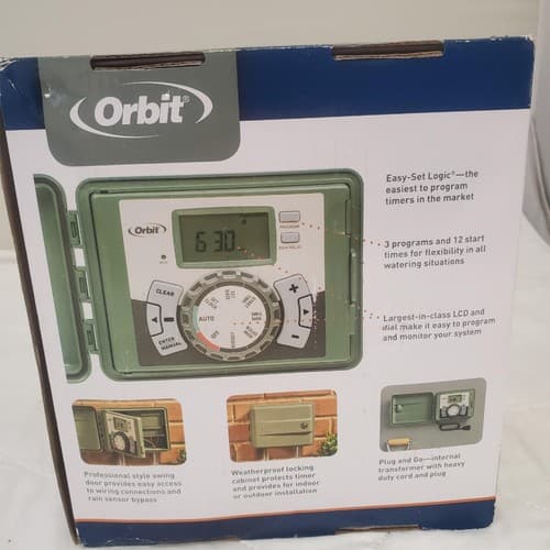 Orbit 57900 Easy Set Logic Sprinkler Timer Controller 12 Station Indoor/Outdoor - Thumbnail 6