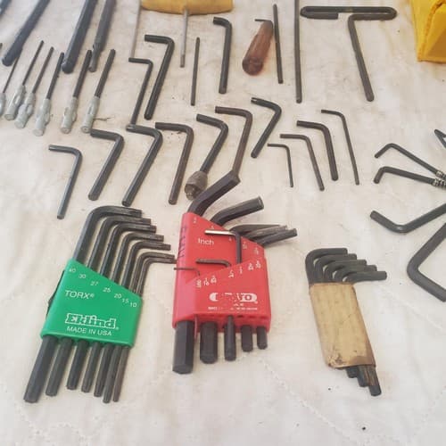 Lot of 66 Assorted Various L-Shaped Hex Keys Allen Type LOT 320 - Thumbnail 5