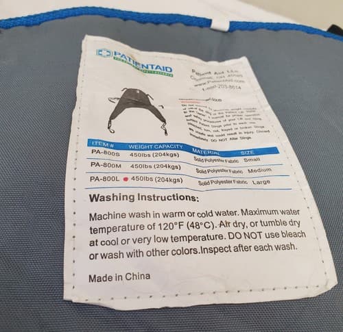 Patient Aid Divided Leg Sling-Solid Padded Patient Lift Universal Sling - Thumbnail 4