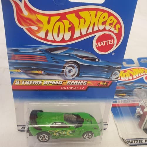 Hot Wheels 1999 X-Treme Speed Series Callaway C7 Car & First Editions Tee’d Off - Thumbnail 2