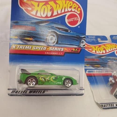 Hot Wheels 1999 X-Treme Speed Series Callaway C7 Car & First Editions Tee’d Off - Thumbnail 3